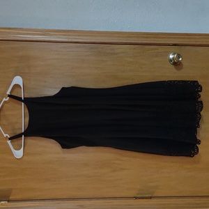 Semi Formal Vince Camuto size 12 black women's laser cut dress sleeveless Prom